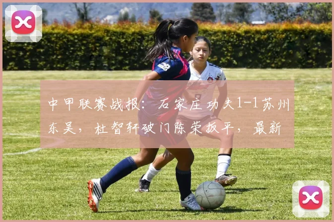 中甲联赛战报：石家庄功夫1-1苏州东吴，杜智轩破门陈荣扳平，最新积分榜排名分析